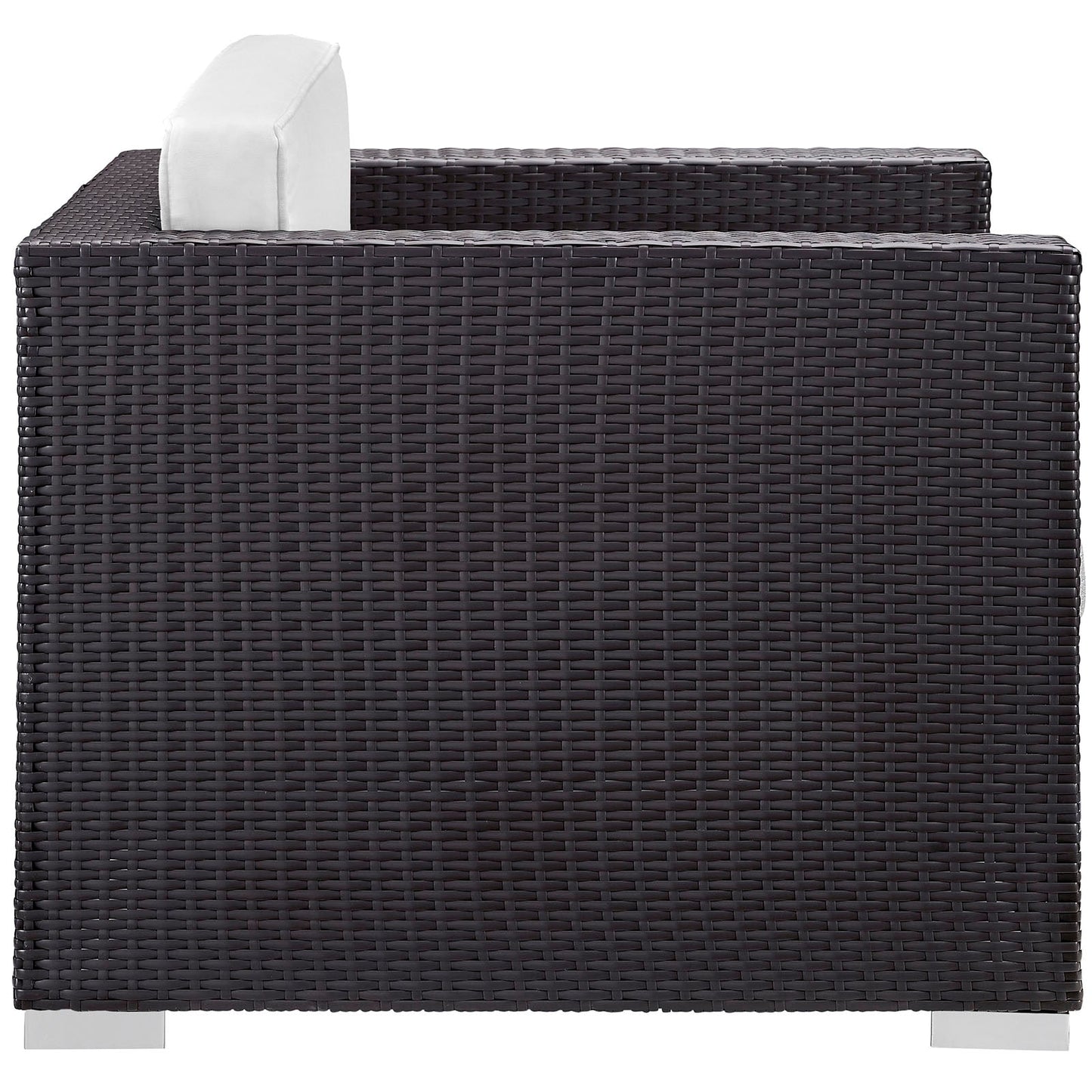 Convene 5 Piece Outdoor Patio Sectional Set Espresso