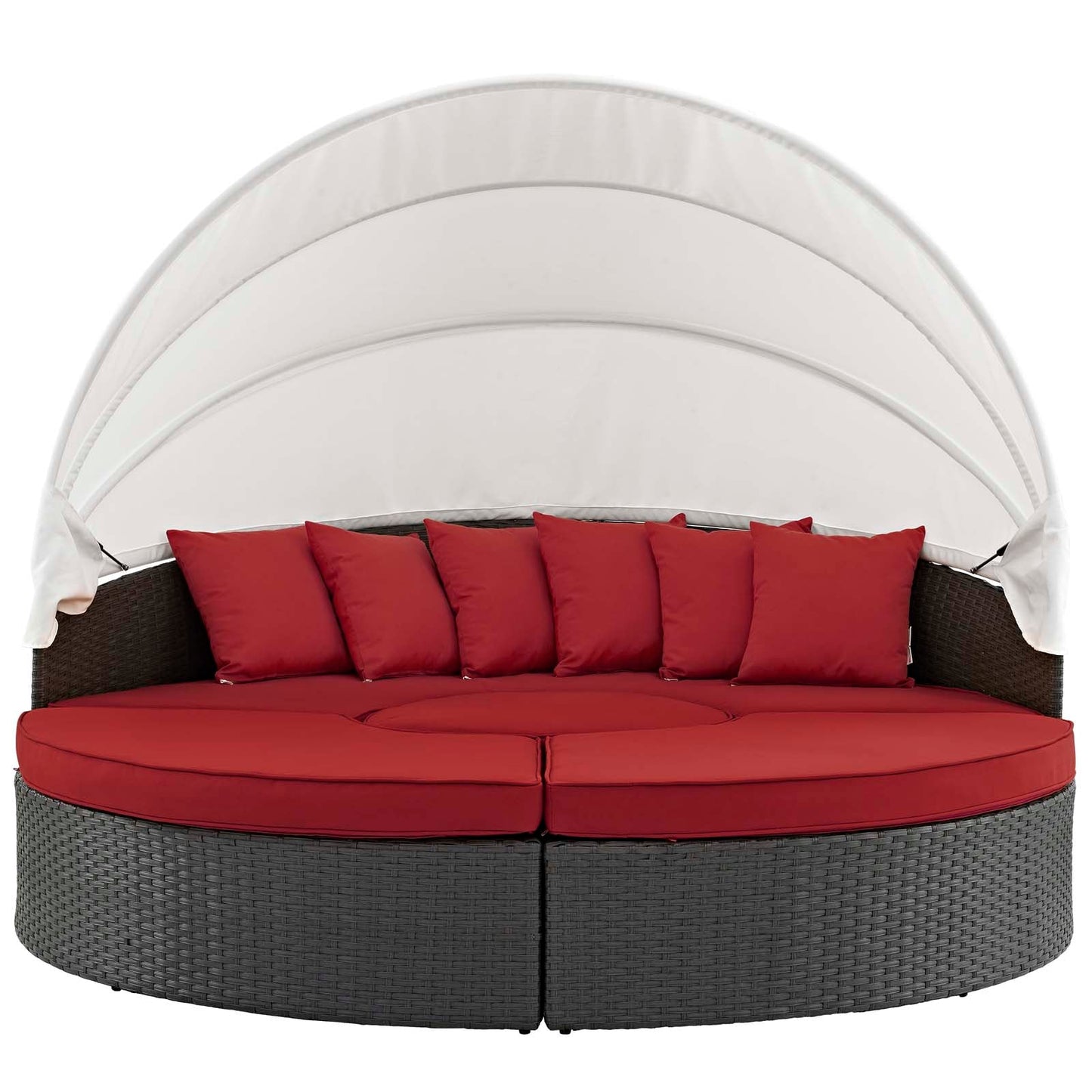 Sojourn Outdoor Patio Sunbrella® Daybed Canvas Red EEI-1986-CHC-RED