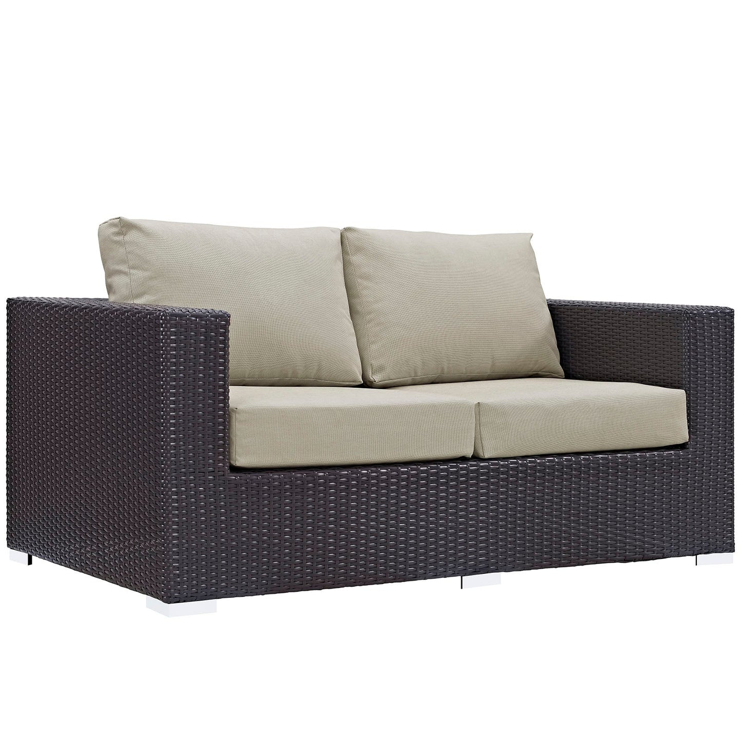 Convene 8 Piece Outdoor Patio Sofa Set Espresso