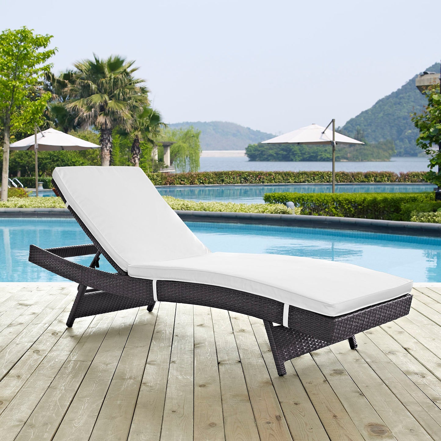 Convene Chaise Outdoor Patio Set and Double Chaise