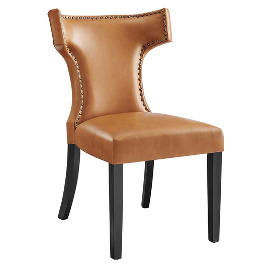 Curve Vegan Leather Dining Chair EEI-2220