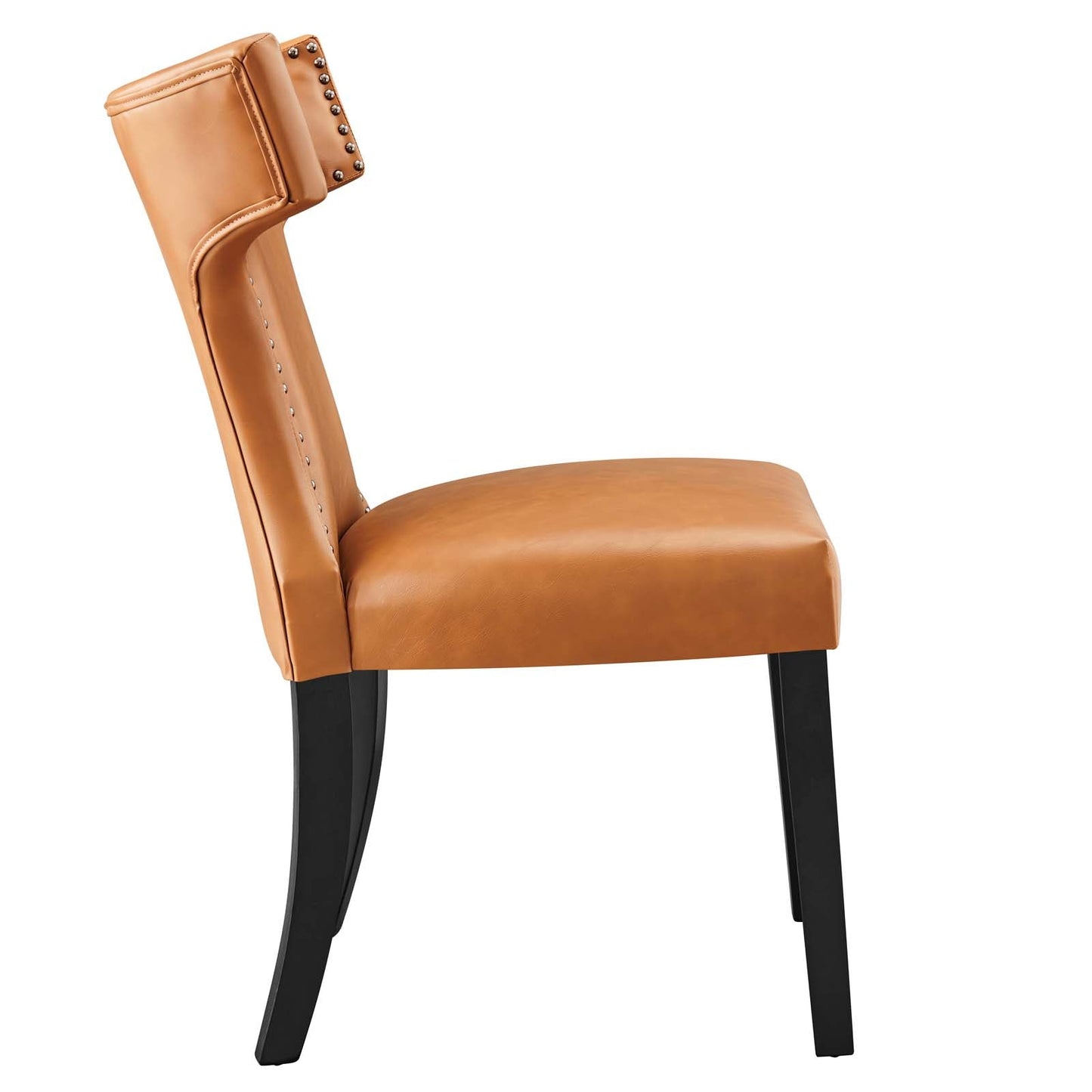 Curve Vegan Leather Dining Chair EEI-2220