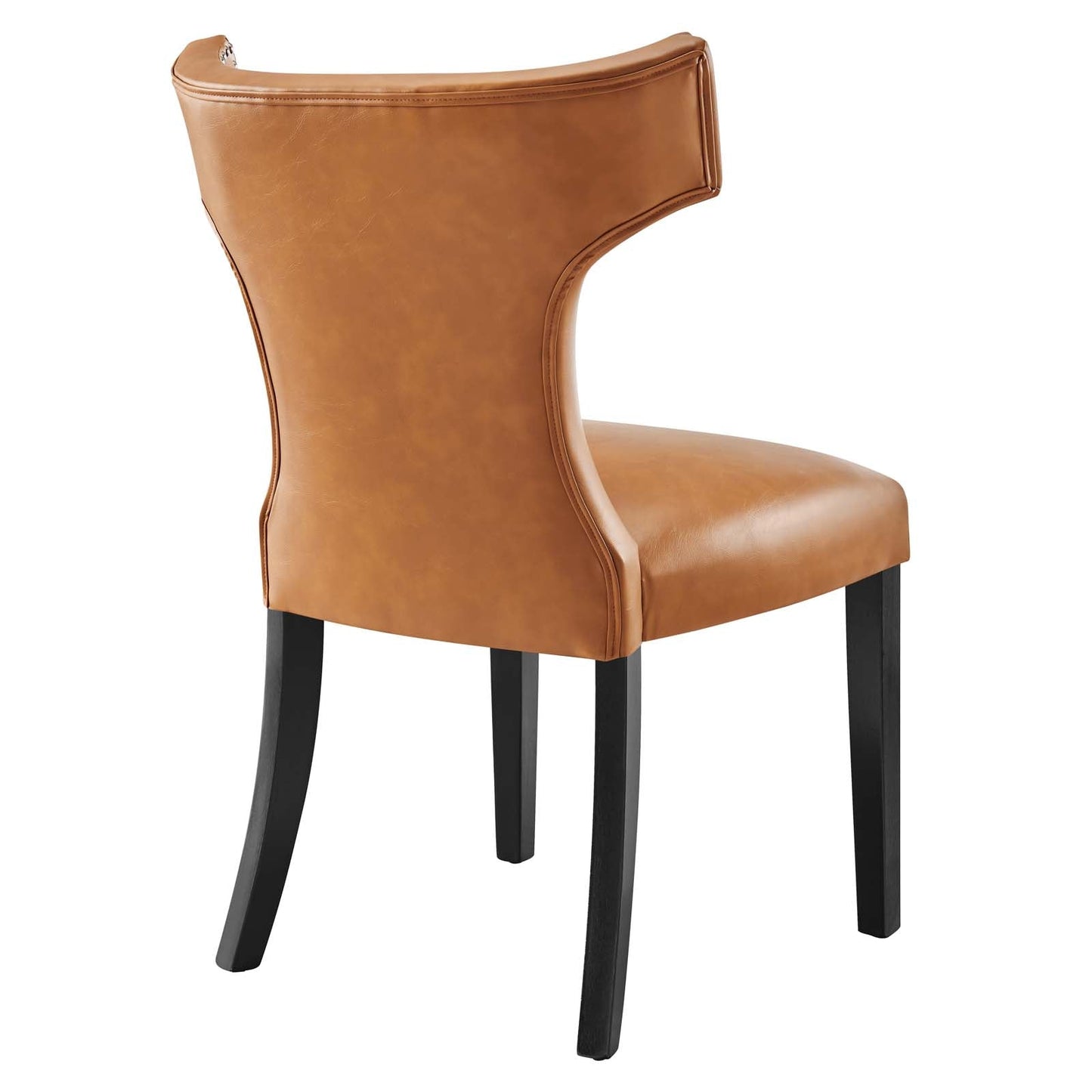 Curve Vegan Leather Dining Chair EEI-2220