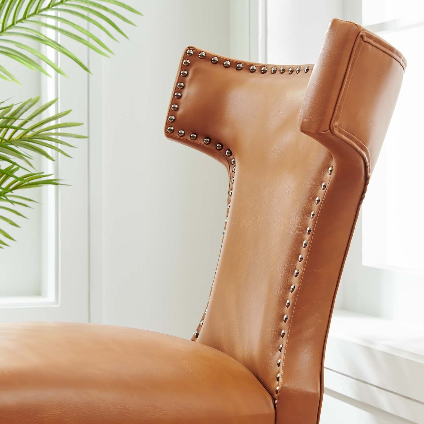 Curve Vegan Leather Dining Chair EEI-2220