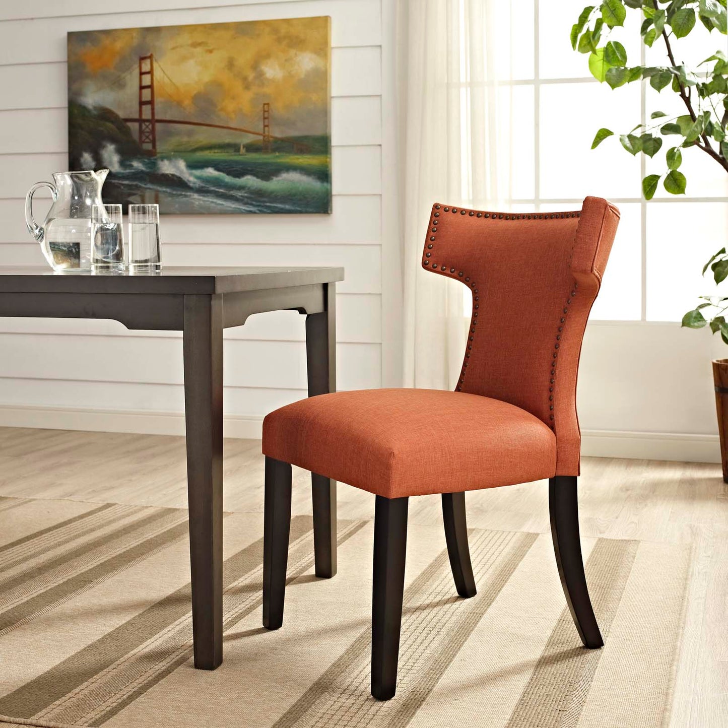 Curve Fabric Dining Chair by Modway EEI-2221-ORA