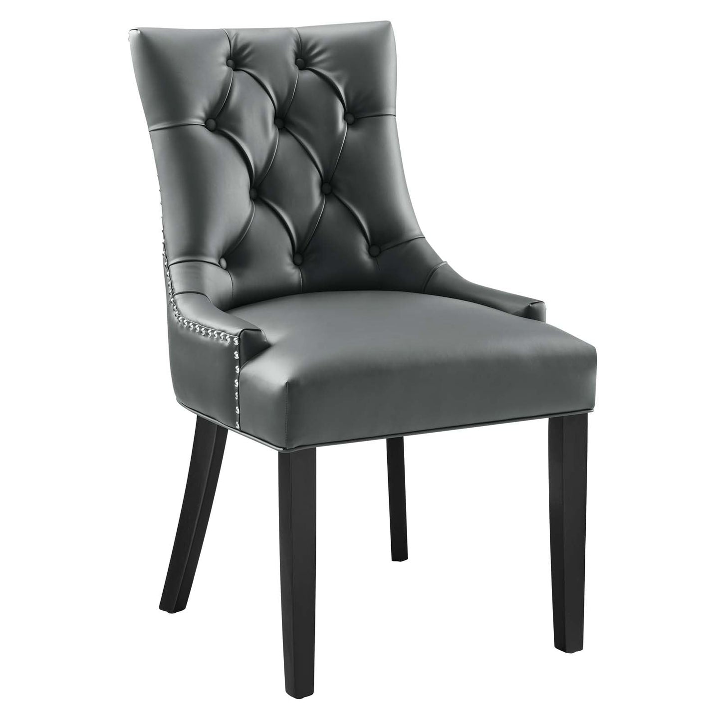 Regent Tufted Vegan Leather Dining Chair Set of 2