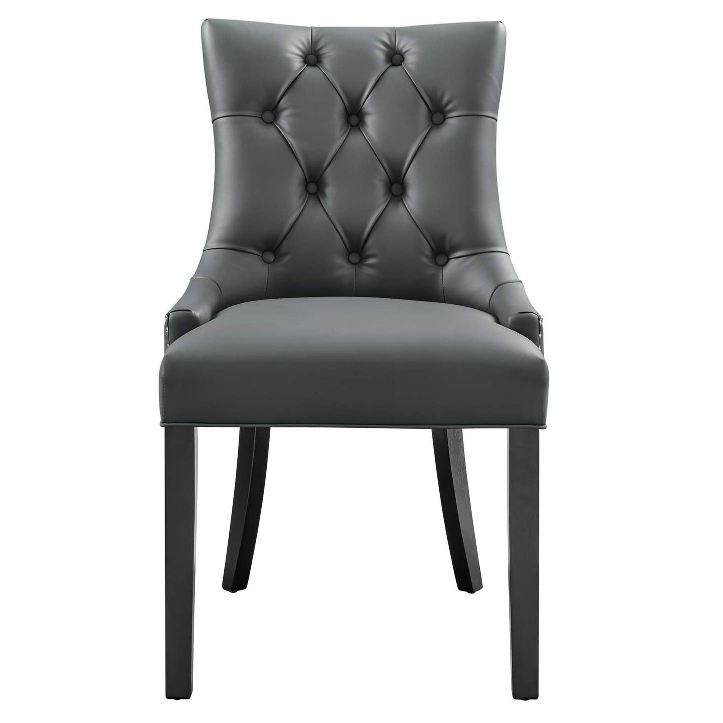 Regent Tufted Vegan Leather Dining Chair Set of 2