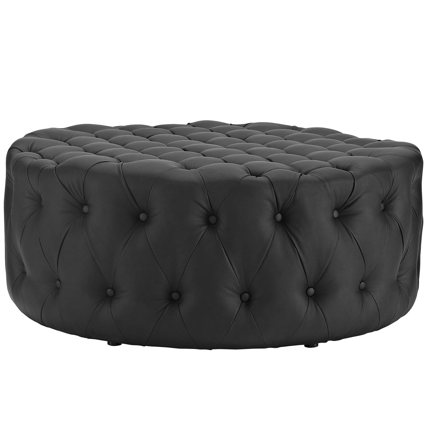 Amour Upholstered Vinyl Ottoman EEI-2224