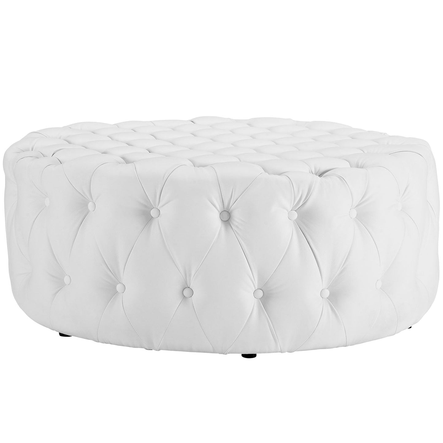 Amour Upholstered Vinyl Ottoman EEI-2224