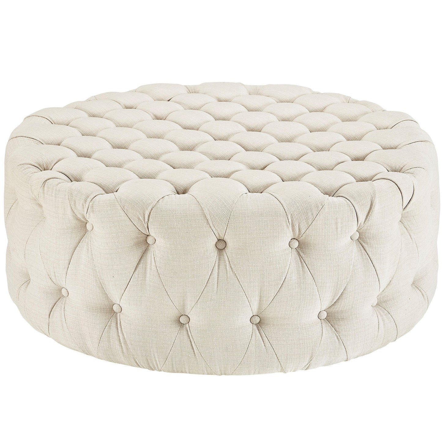 Amour Upholstered Fabric Ottoman by Modway EEI-2225-BEI