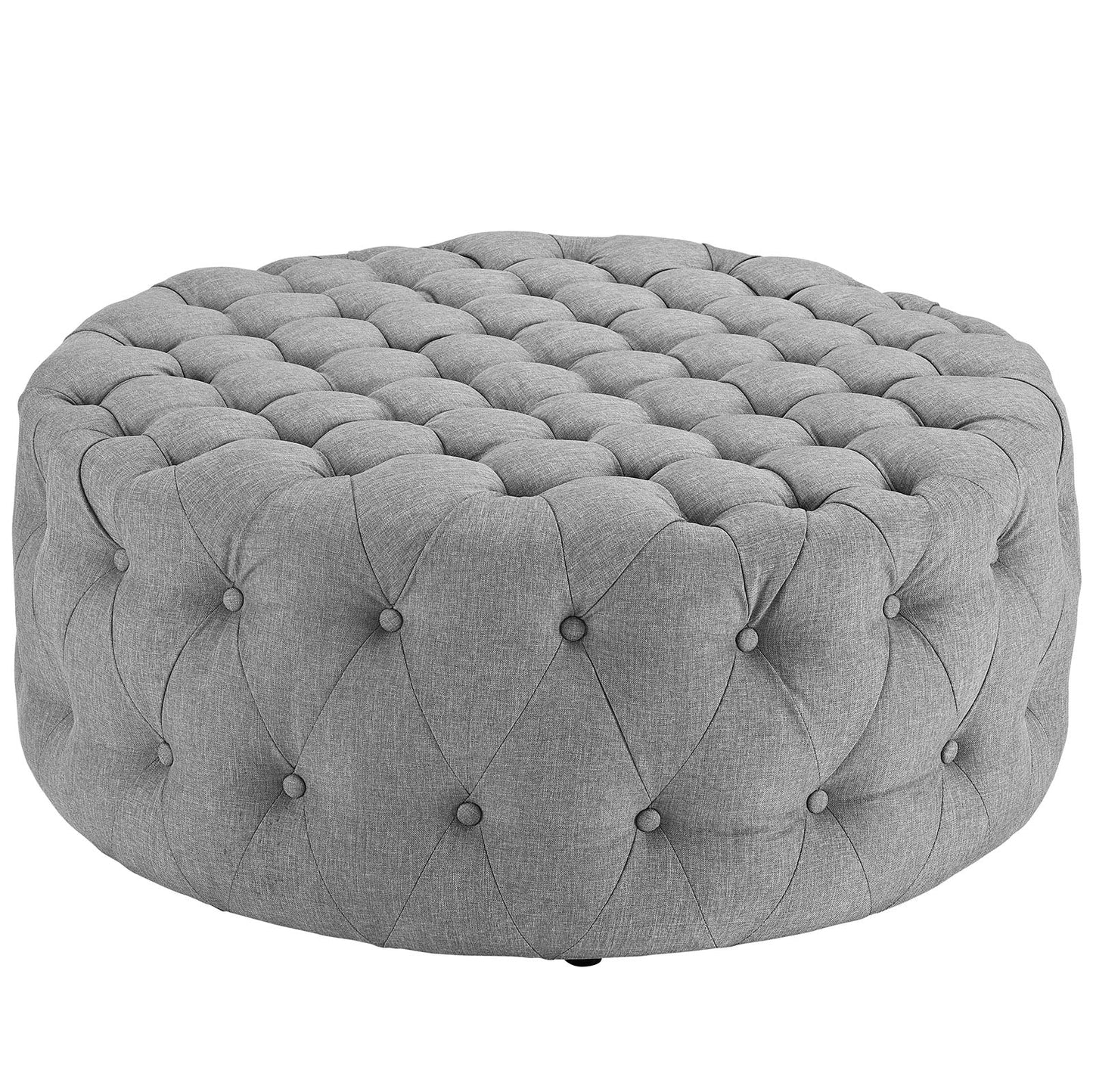 Amour Upholstered Fabric Ottoman by Modway EEI-2225-LGR