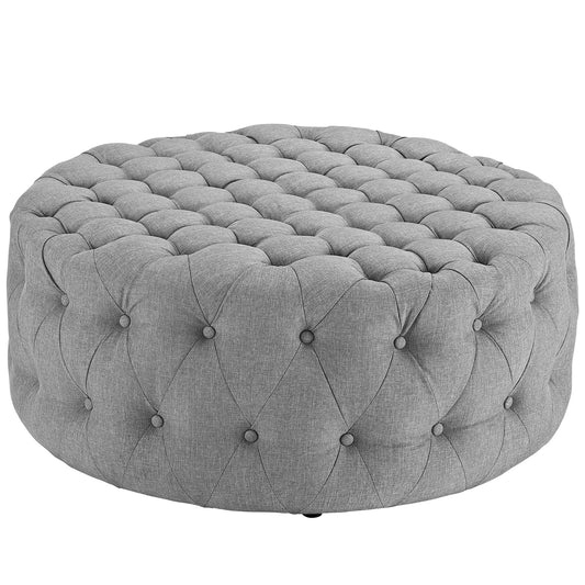 Amour Upholstered Fabric Ottoman by Modway EEI-2225-LGR