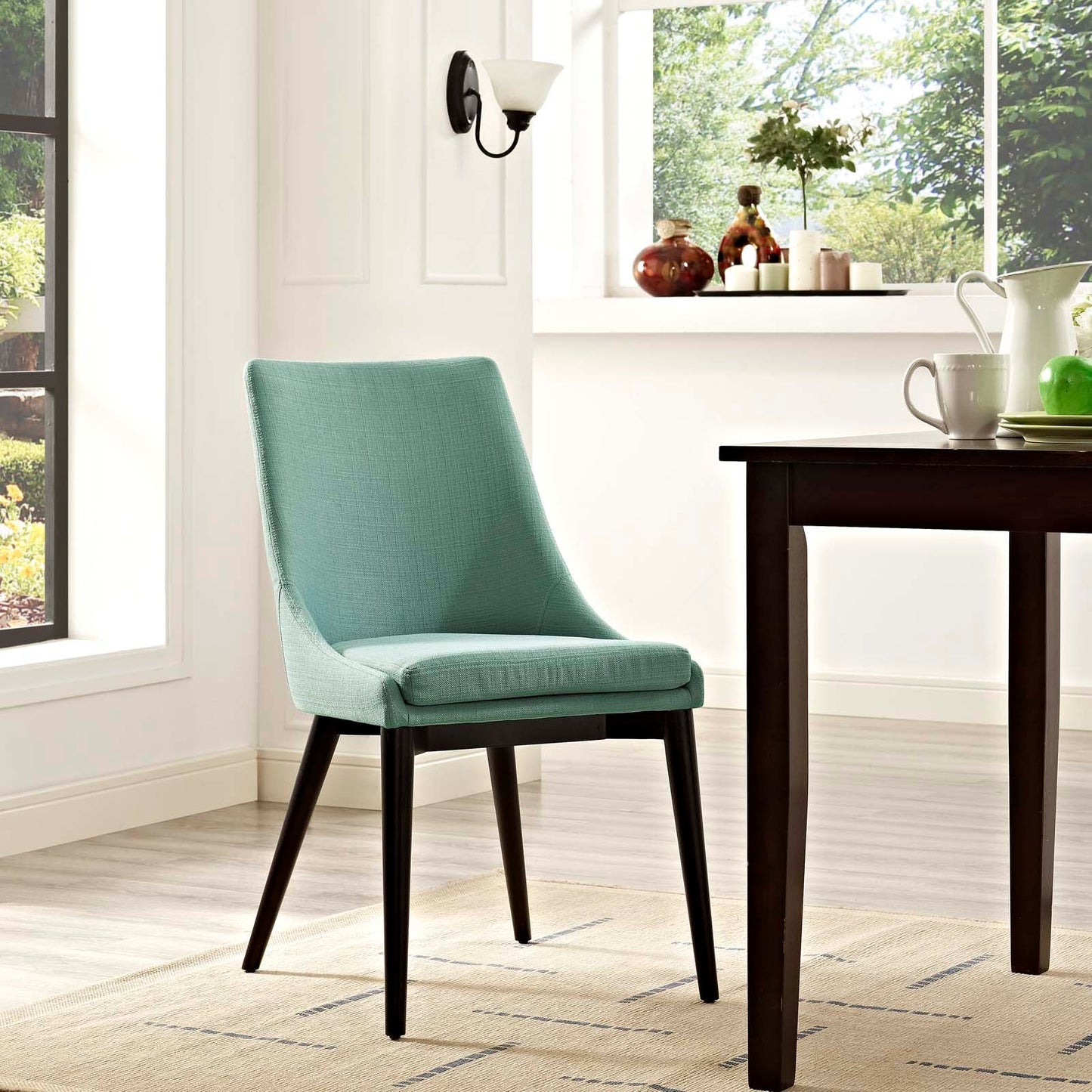 Viscount Fabric Dining Chair Laguna EEI-2227-LAG