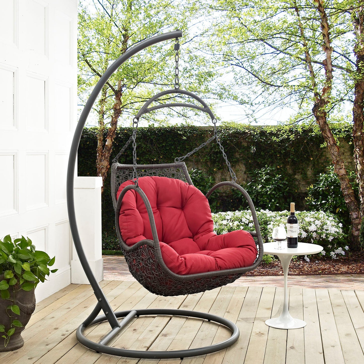 Arbor Outdoor Patio Swing Chair Without Stand and Wood Options