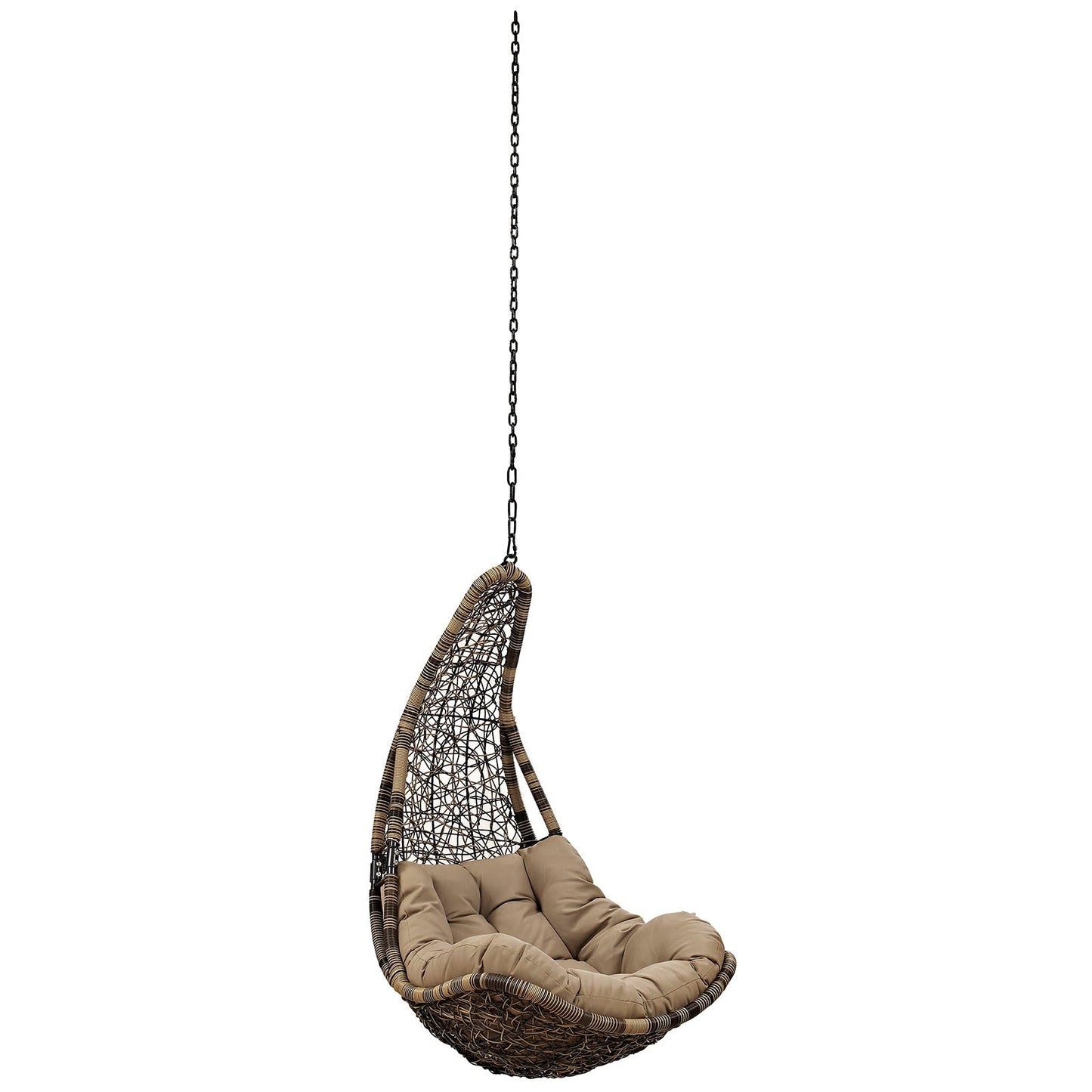 Abate Outdoor Patio Swing Chair Without Stand Wicker Rattan