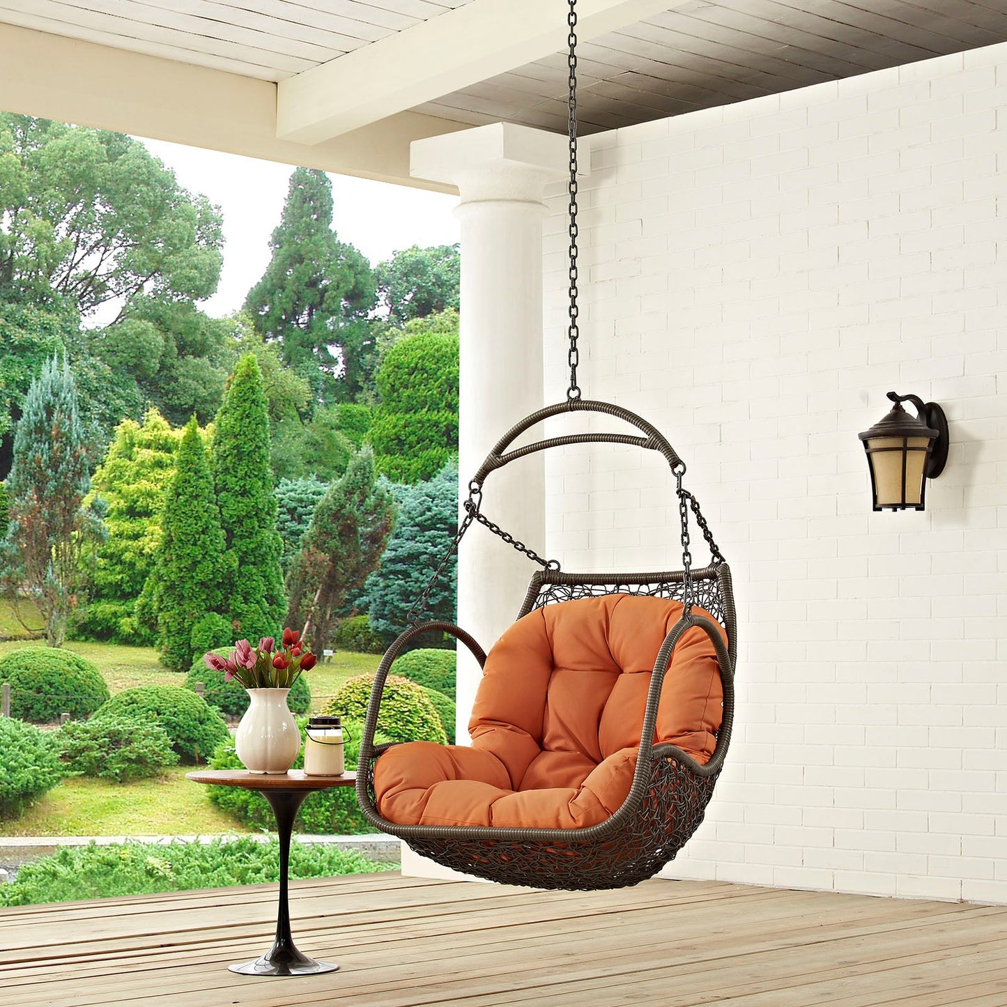 Arbor Outdoor Patio Swing Chair Without Stand and Wood Options