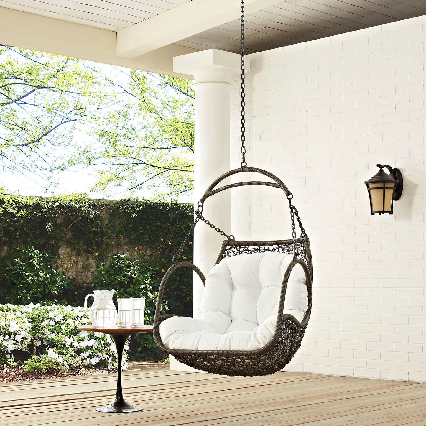 Arbor Outdoor Patio Swing Chair Without Stand and Wood Options