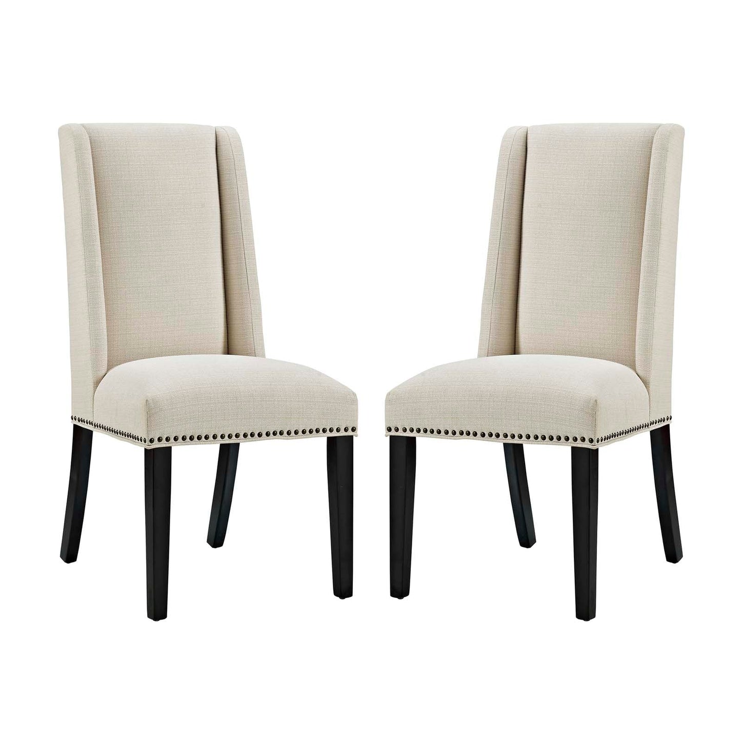 Baron Fabric Dining Chair Set of 2 by Modway EEI-2748-BEI-SET