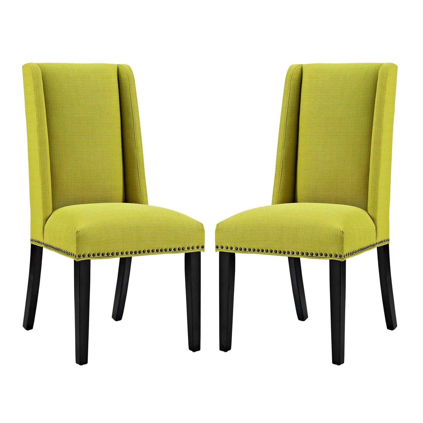 Baron Dining Chair Fabric Set of 2 Wheatgrass EEI-2748-WHE-SET