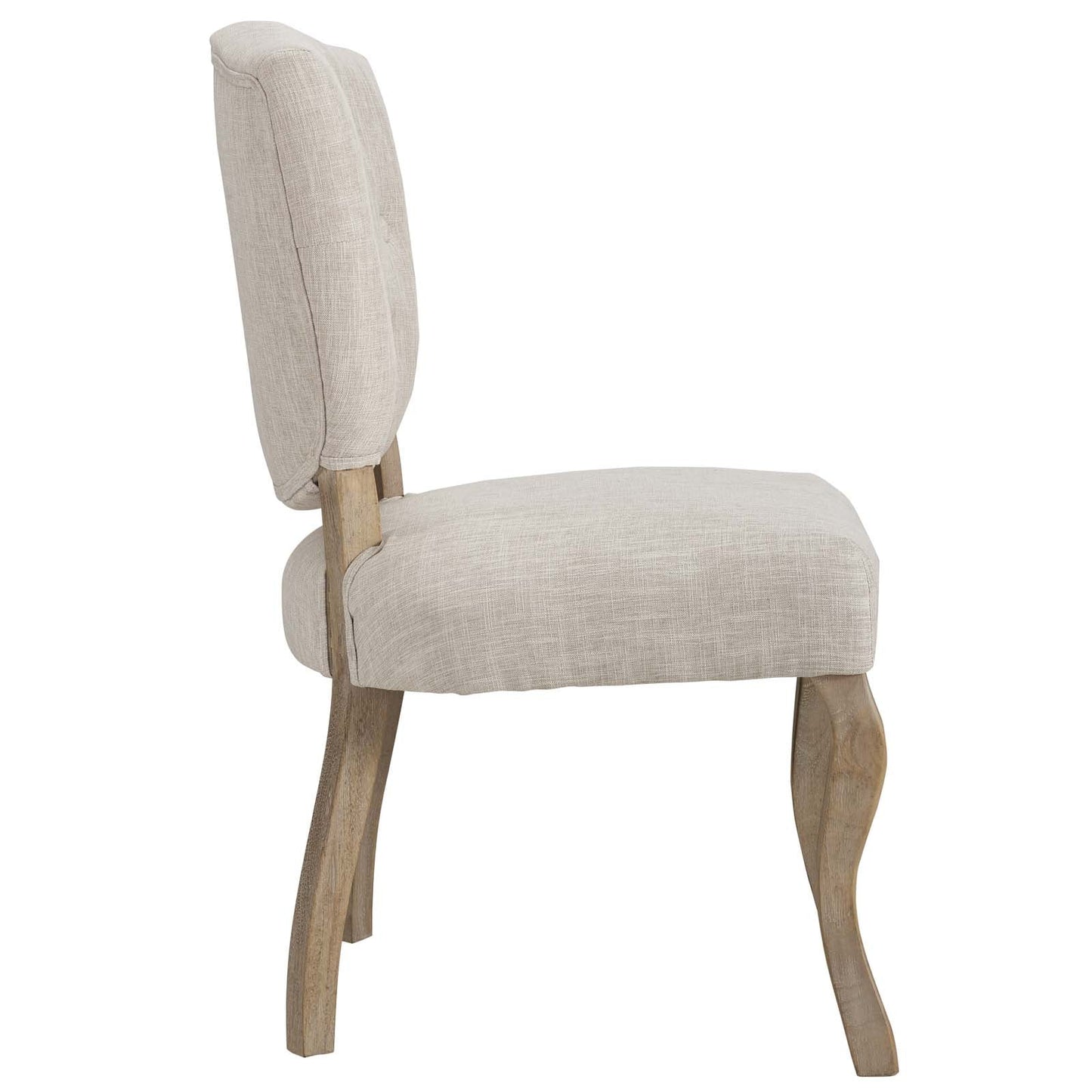 Array Vintage French Upholstered Dining Side Chair Beige EEI-2878-BEI