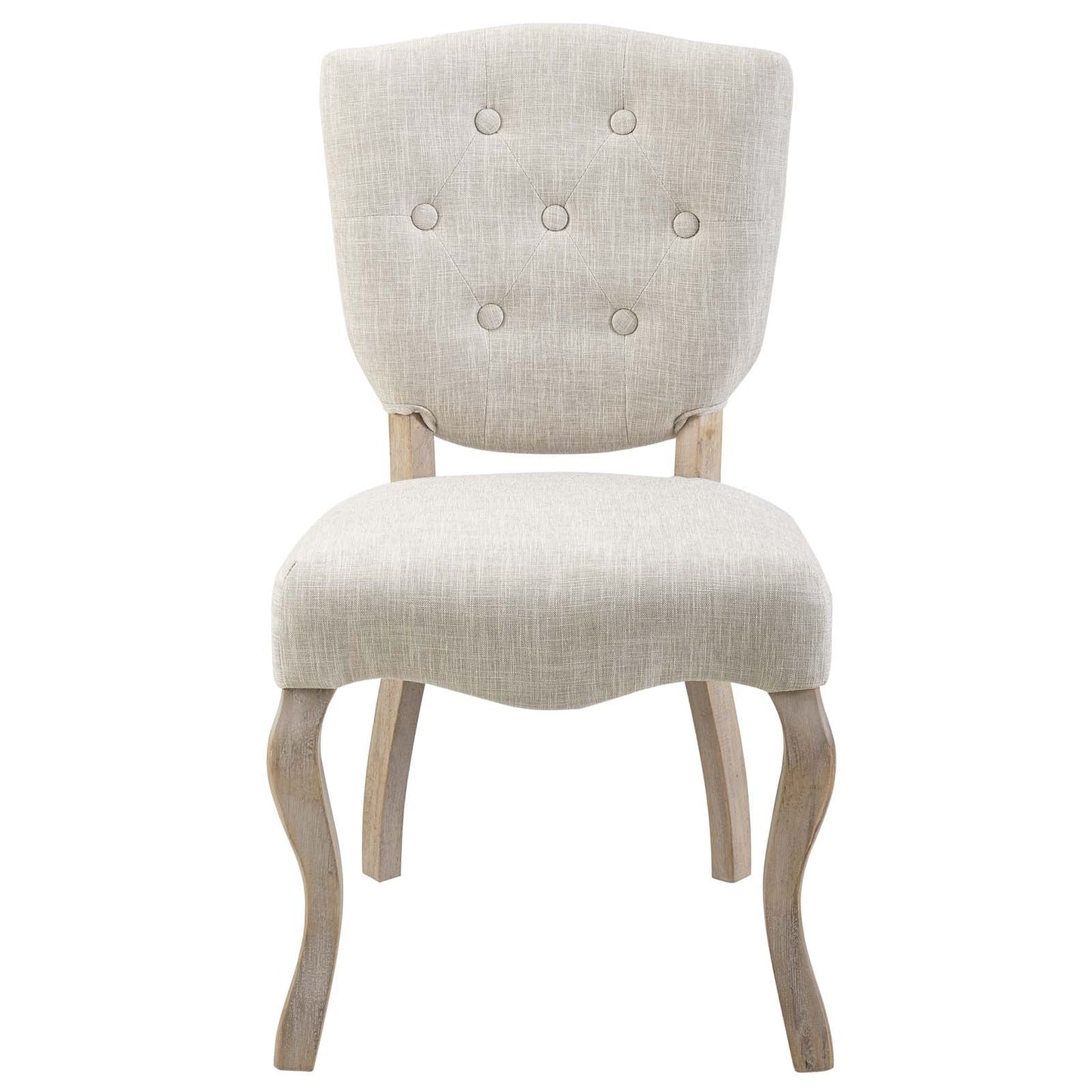 Array Vintage French Upholstered Dining Side Chair Beige EEI-2878-BEI