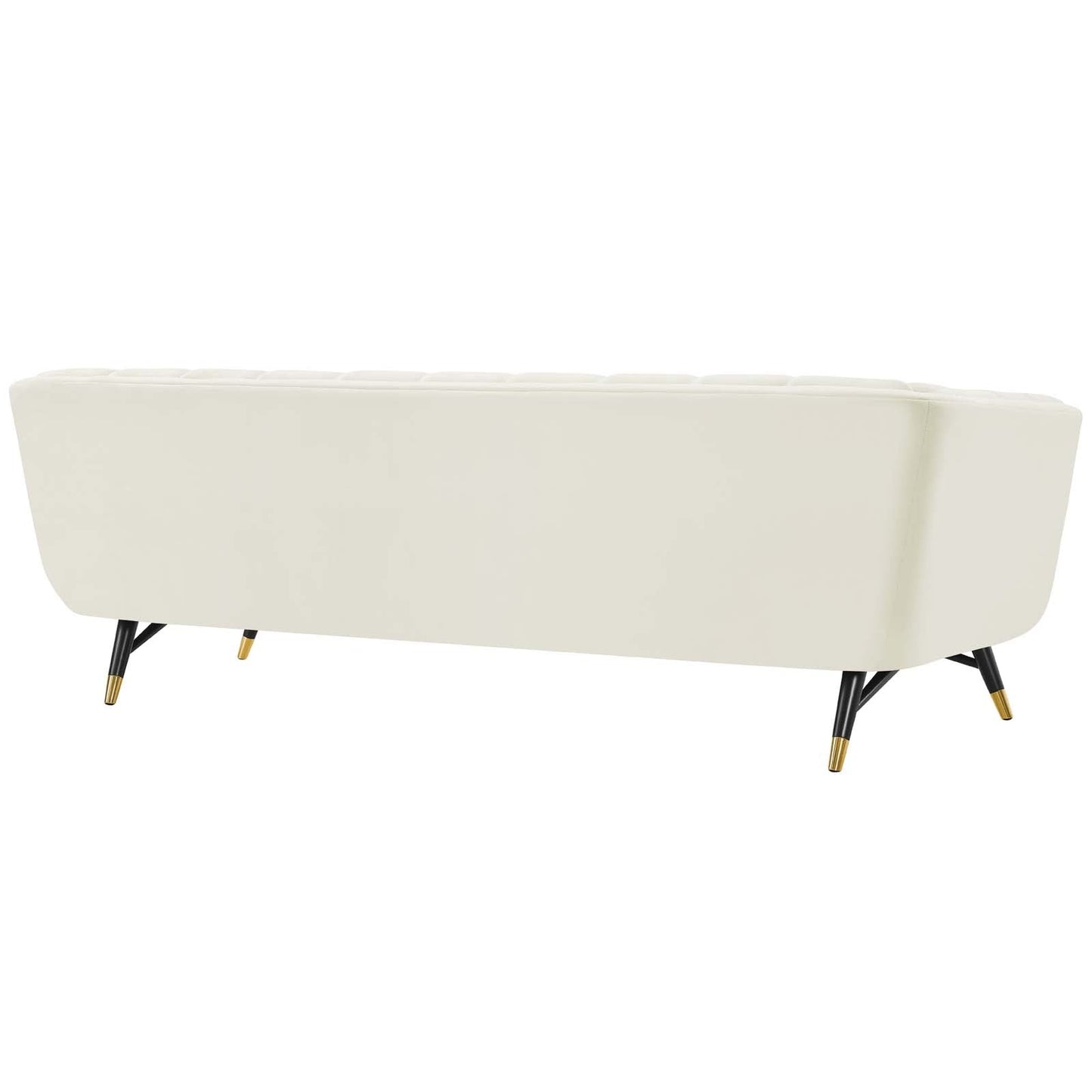 Adept Performance Velvet Sofa Ivory EEI-3059-IVO