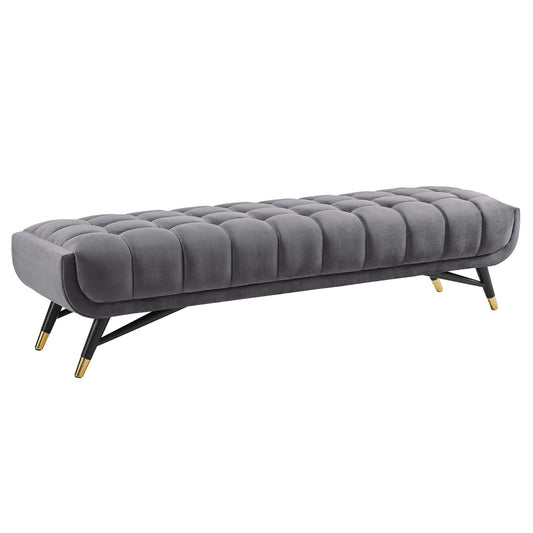 Adept Performance Velvet Bench Gray EEI-3061-GRY