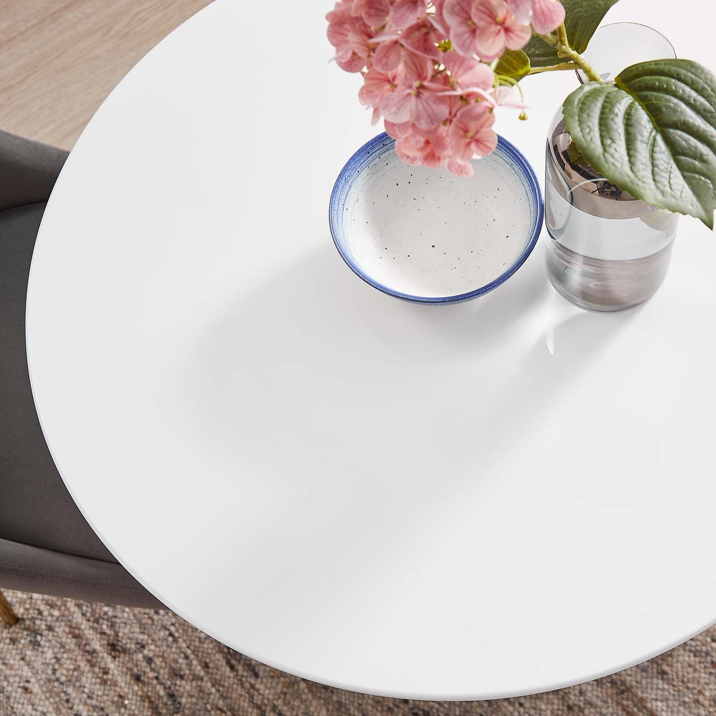 Lippa 28" Artificial Marble & Wood Dining Table Collection