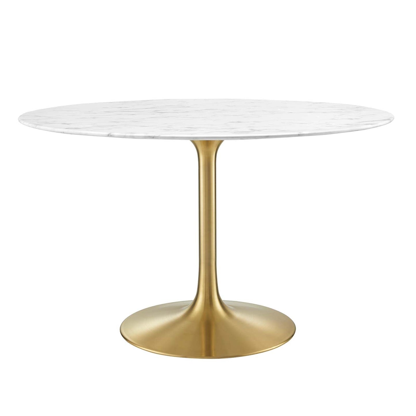 Lippa 48" Dining Table - Artificial Marble, Solid Wood & Metal Options by Modway