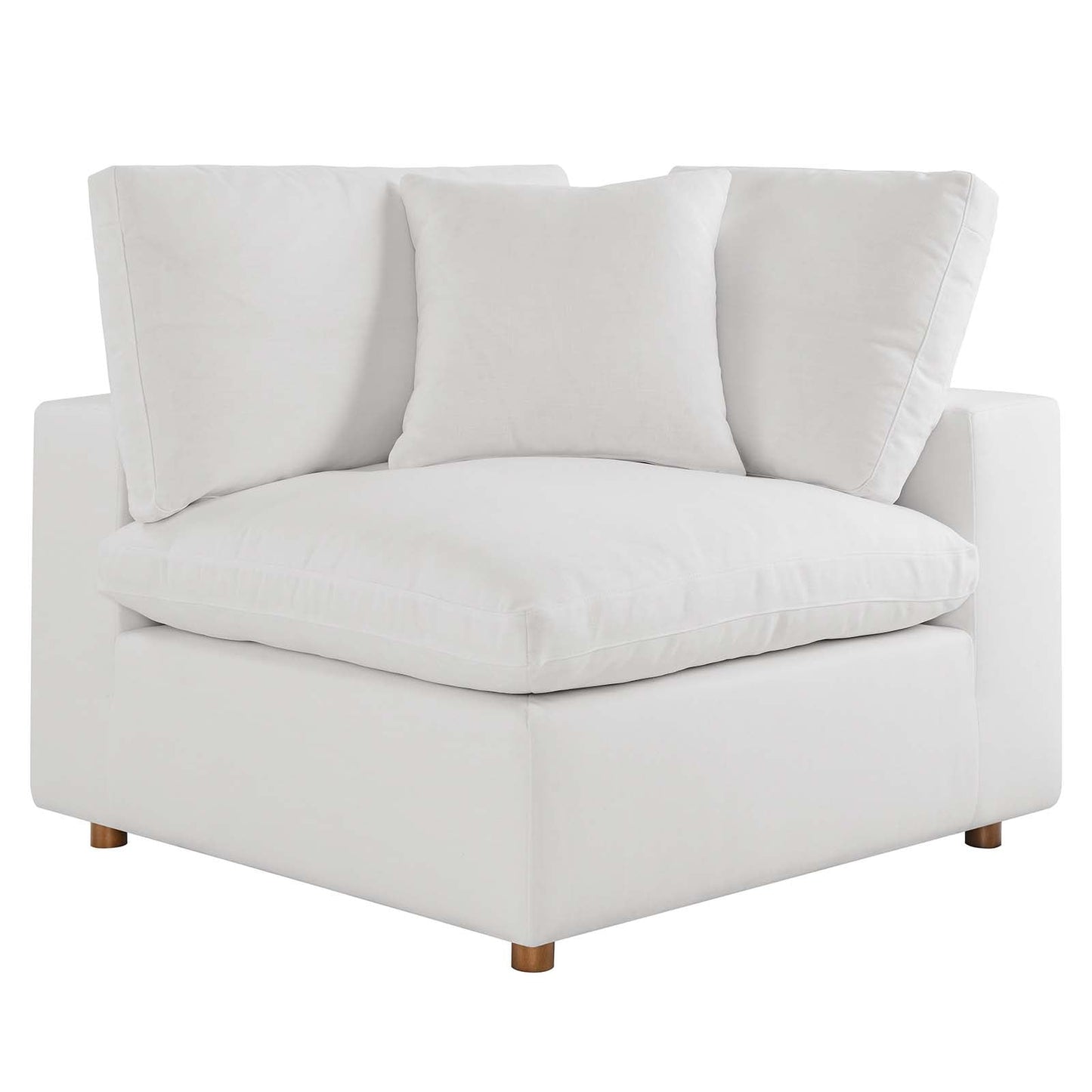 Commix Down Filled Overstuffed 6-Piece Sectional Sofa Pure White EEI-3362-PUW