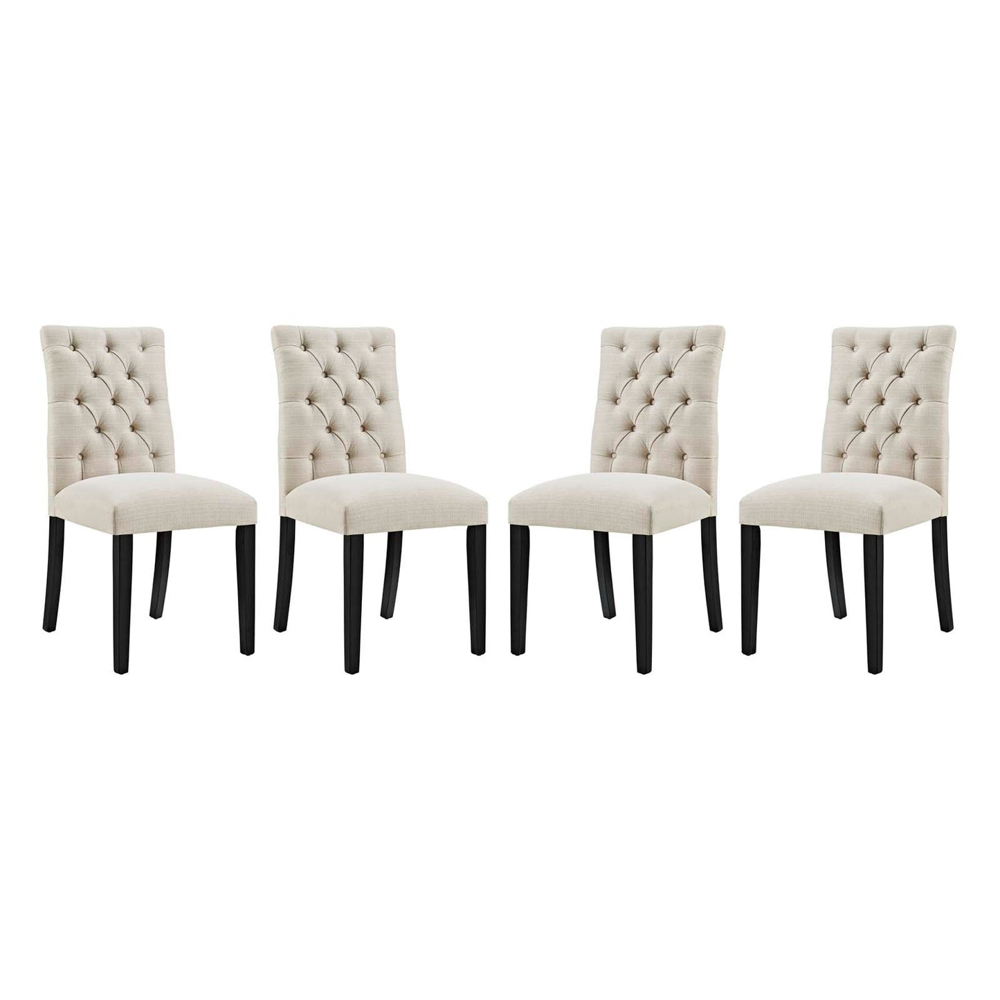 Duchess Fabric Dining Chair Set of 4 by Modway EEI-3475-BEI