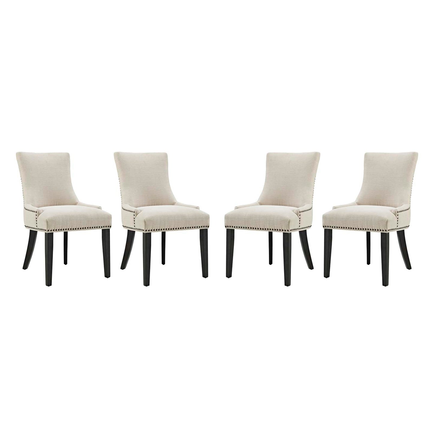 Marquis Fabric Dining Chair Set of 4 by Modway EEI-3497-BEI