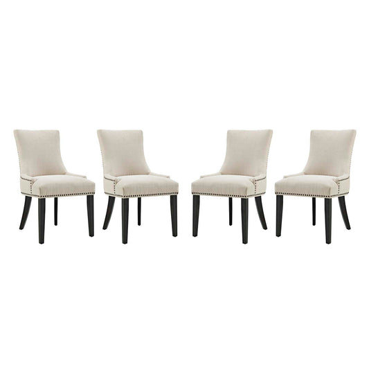 Marquis Fabric Dining Chair Set of 4 by Modway EEI-3497-BEI