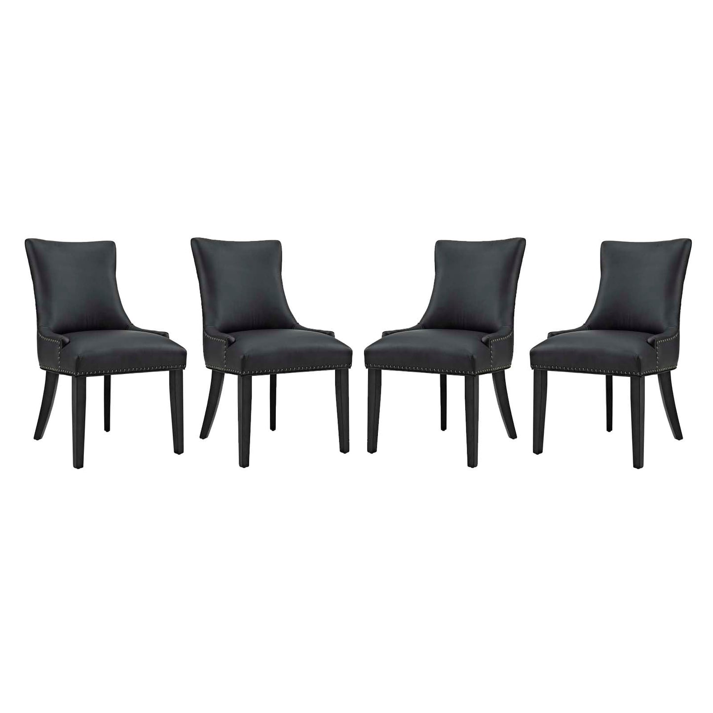 Marquis Dining Chair Faux and Vegan Leather Set of 2 or 4