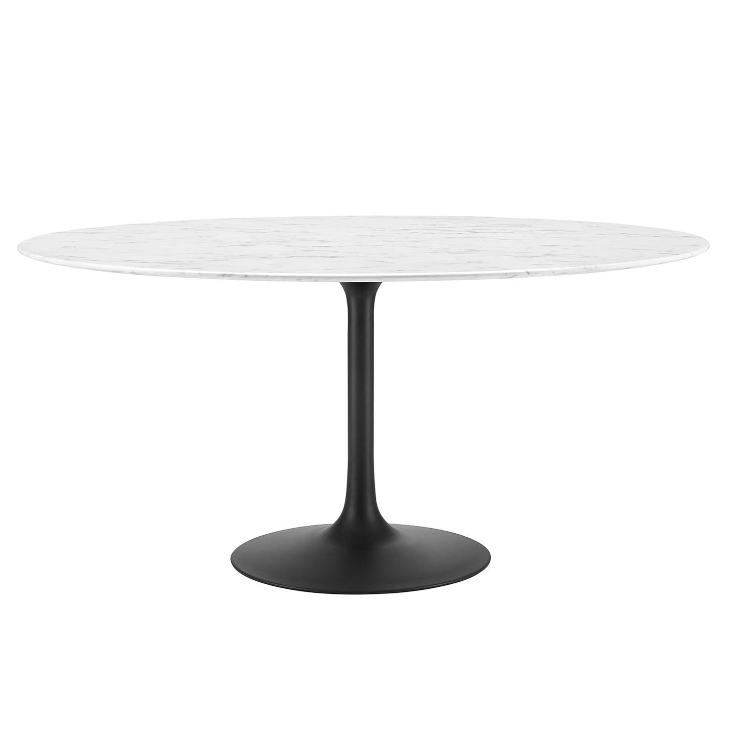 Lippa 60" Round Artificial Marble & Wood Grain Dining Table