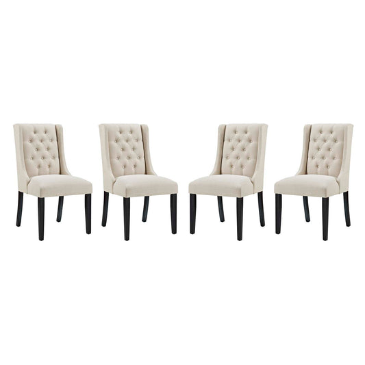 Baronet Fabric Dining Chair Set of 4 by Modway EEI-3558-BEI