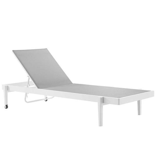 Charleston Outdoor Patio Aluminum Chaise Lounge Chair Set