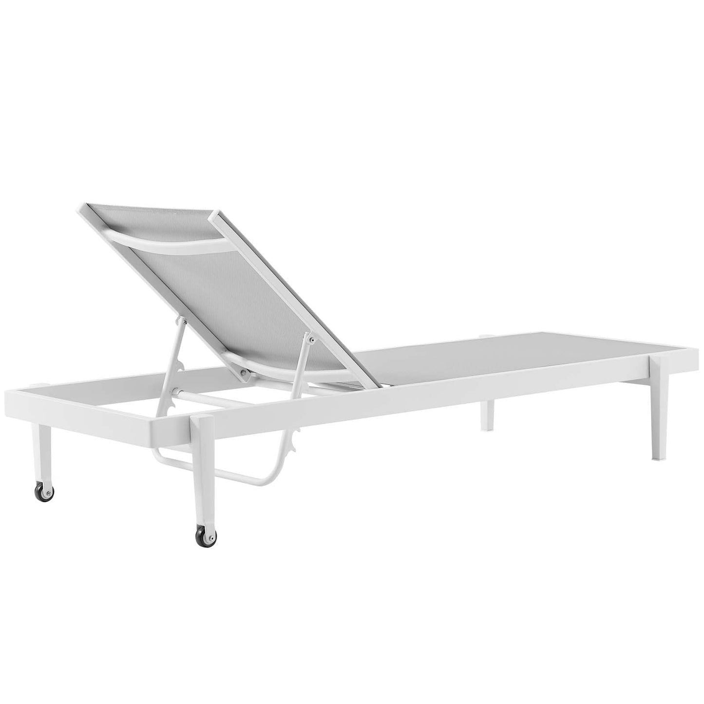 Charleston Outdoor Patio Aluminum Chaise Lounge Chair Set