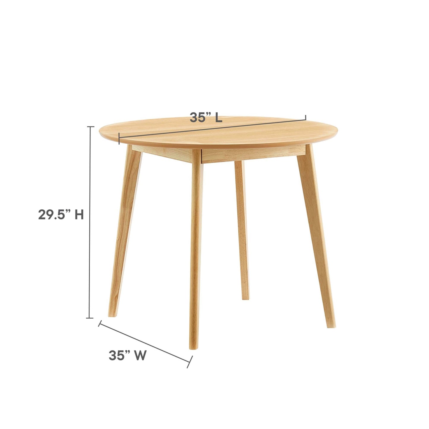 Vision 35" Round Dining Table by Modway EEI-3749-OAK
