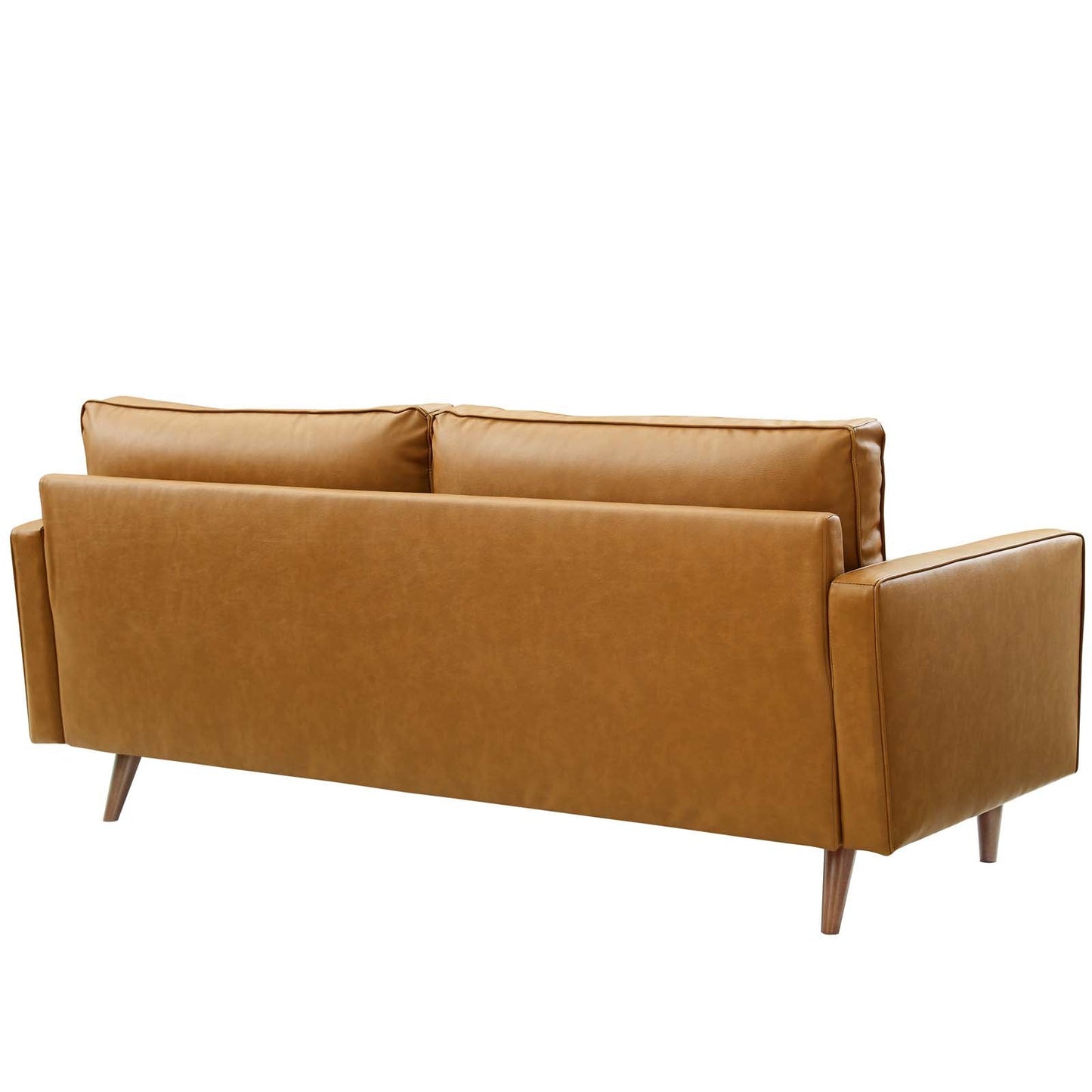 Valour Leather Sofa - Upholstered Faux Leather Sofa - 81" Sofa