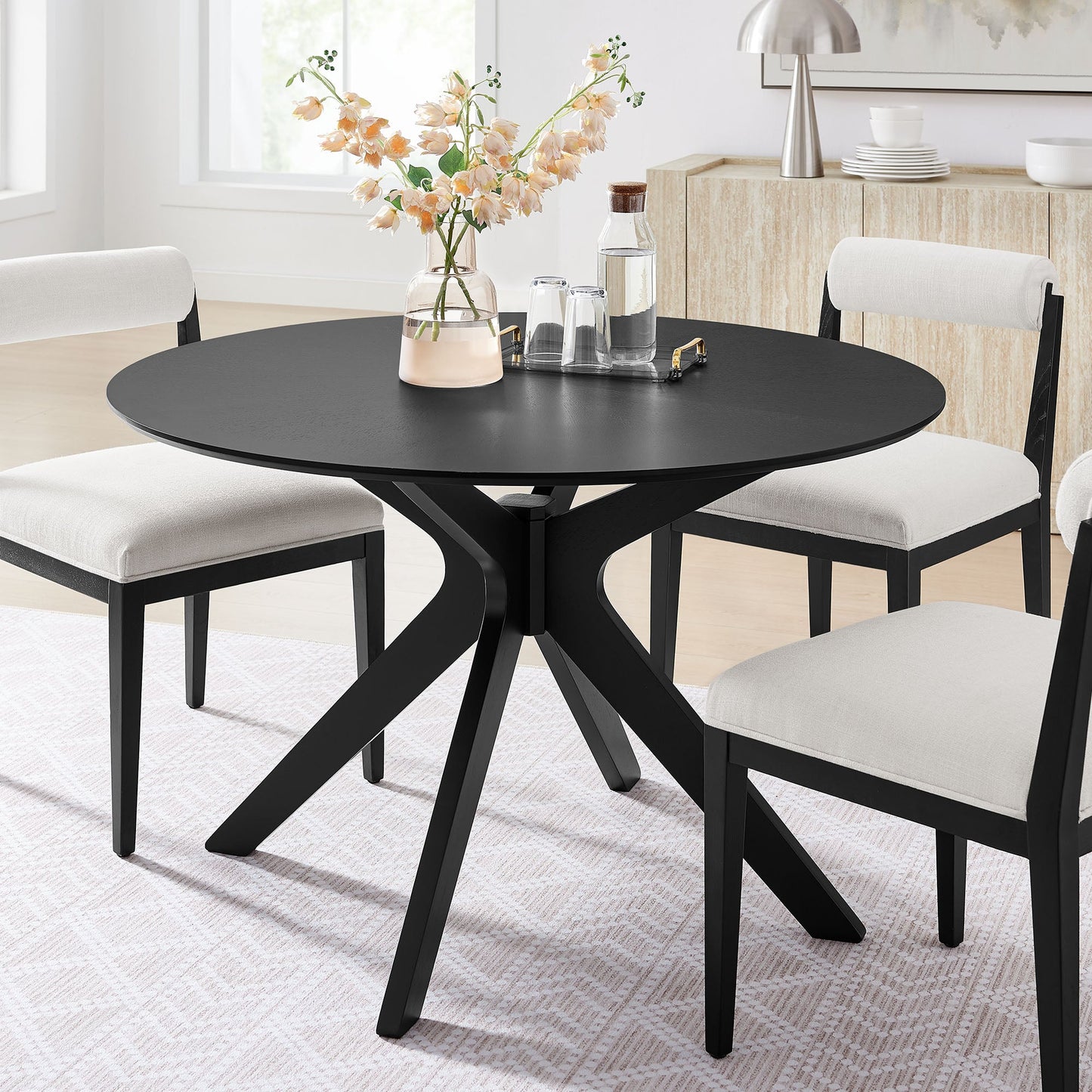 Crossroads Round and Oval Wood Dining Table by Modway