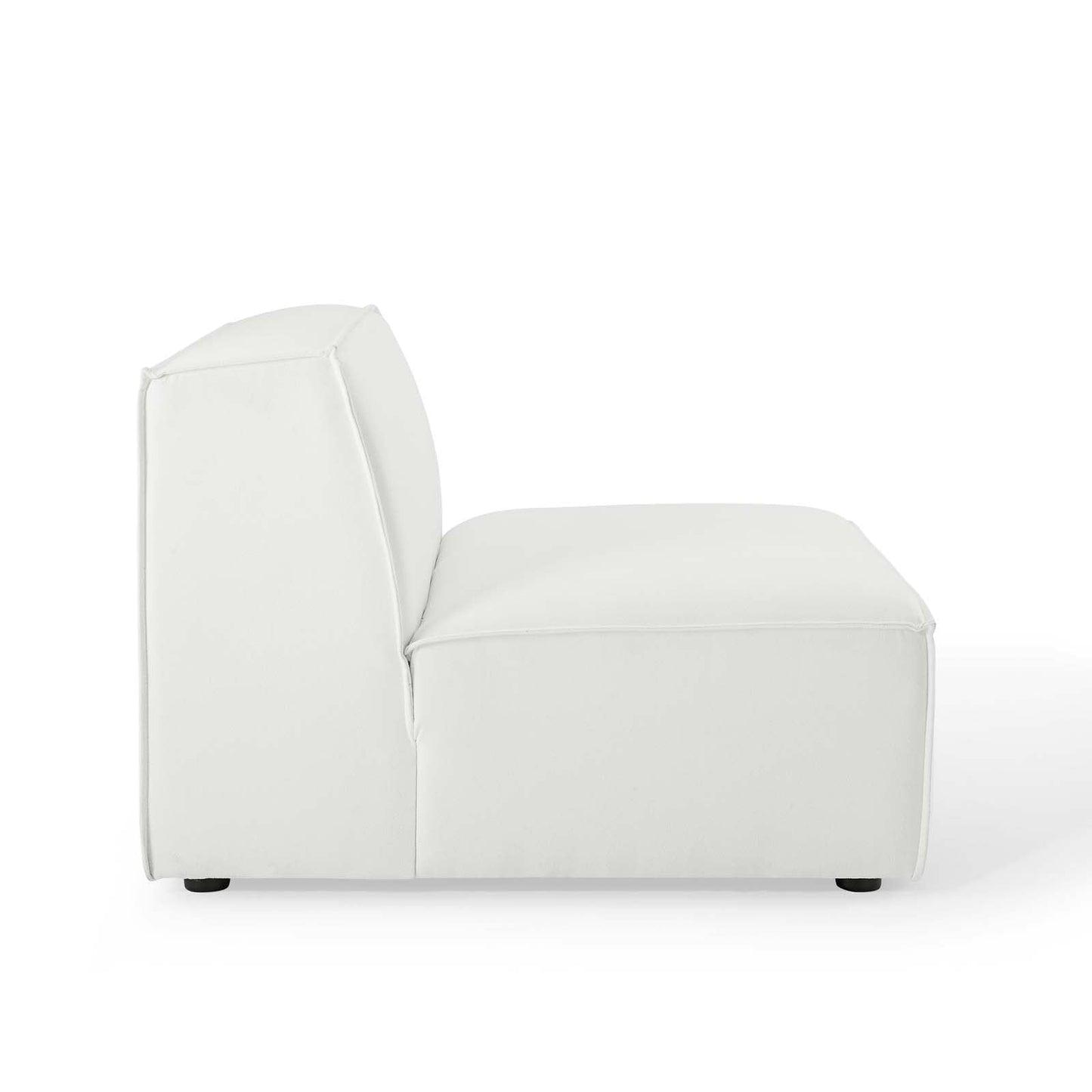 Restore Sectional Sofa Armless Chair White EEI-3872-WHI