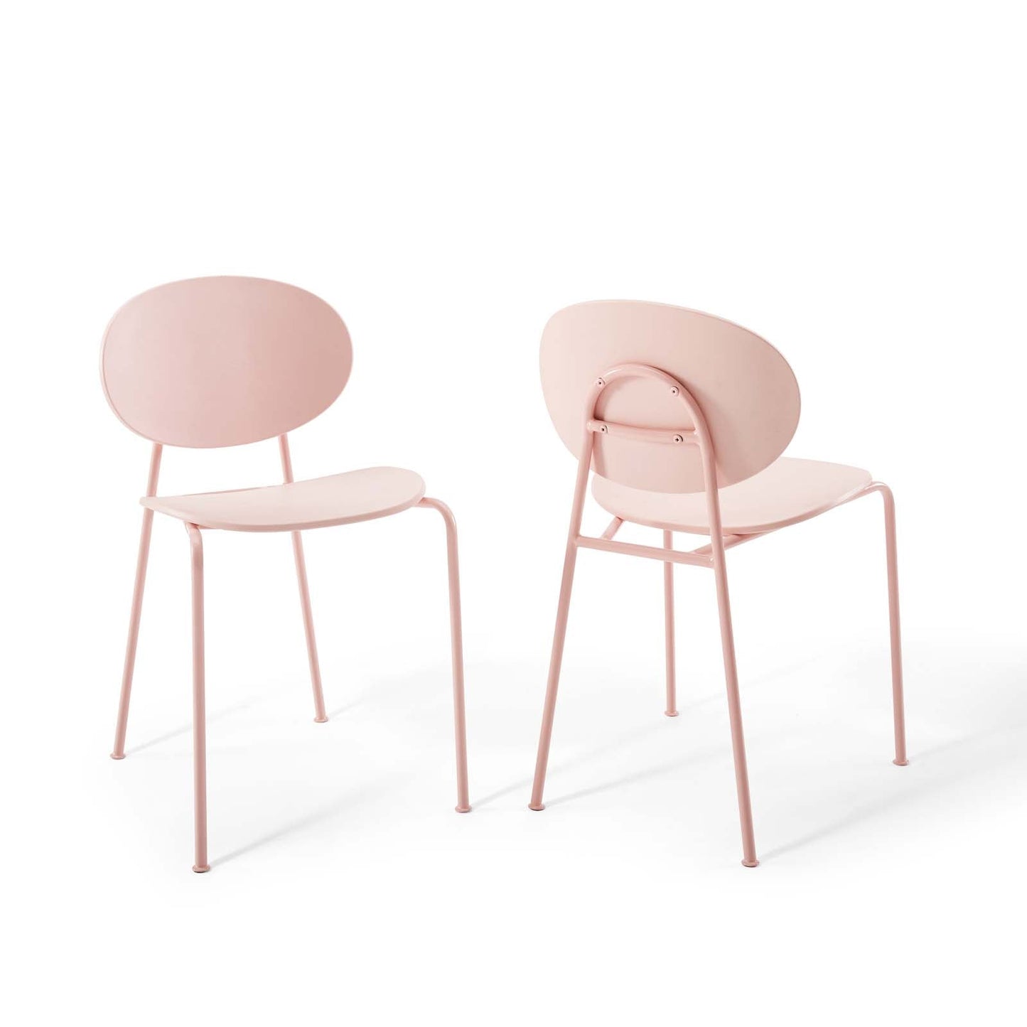 Palette Dining Side Chair Set of 2 Pink EEI-3902-PNK