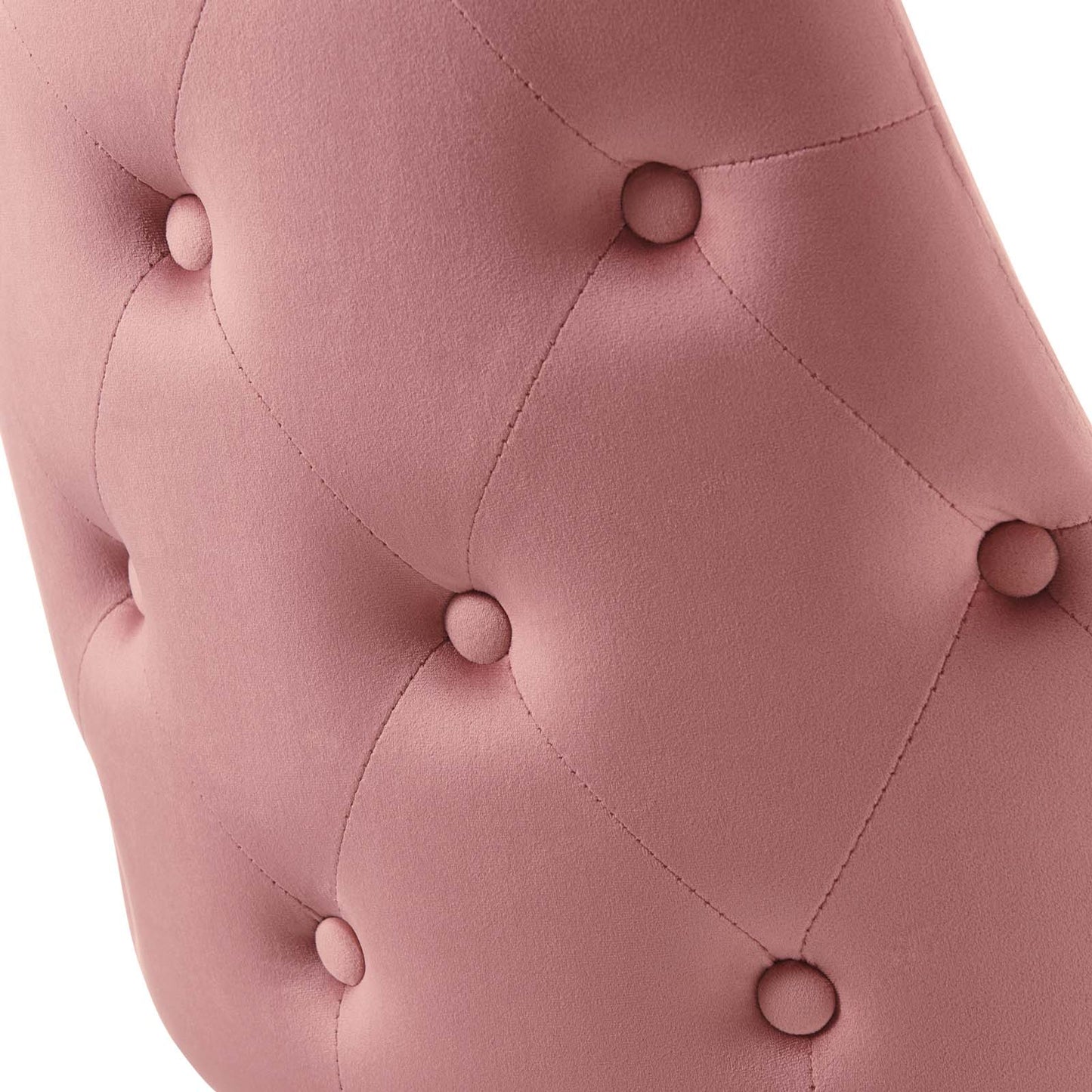 Adorn Tufted Performance Velvet Dining Side Chair Dusty Rose EEI-3907-DUS