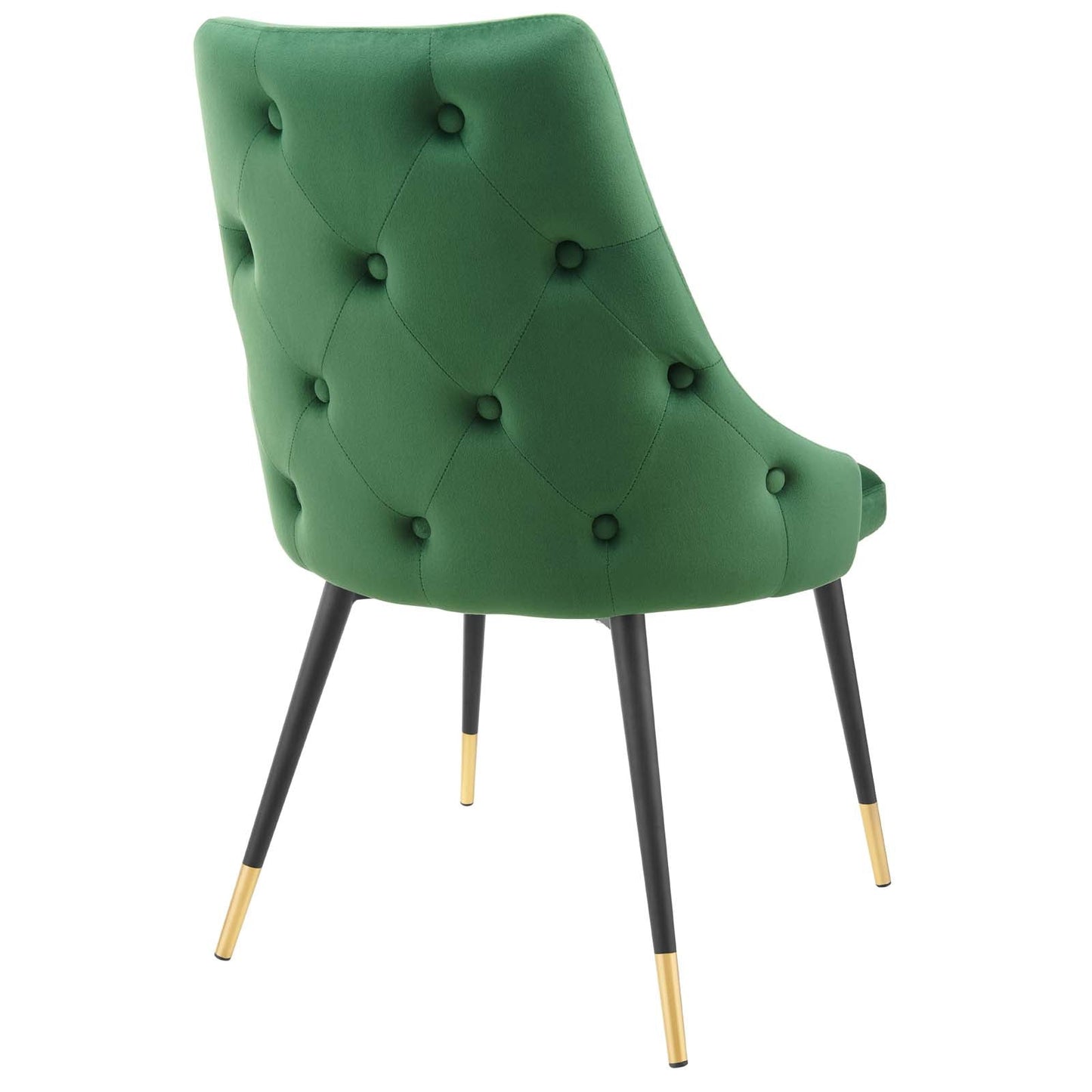Adorn Tufted Performance Velvet Dining Side Chair Emerald EEI-3907-EME