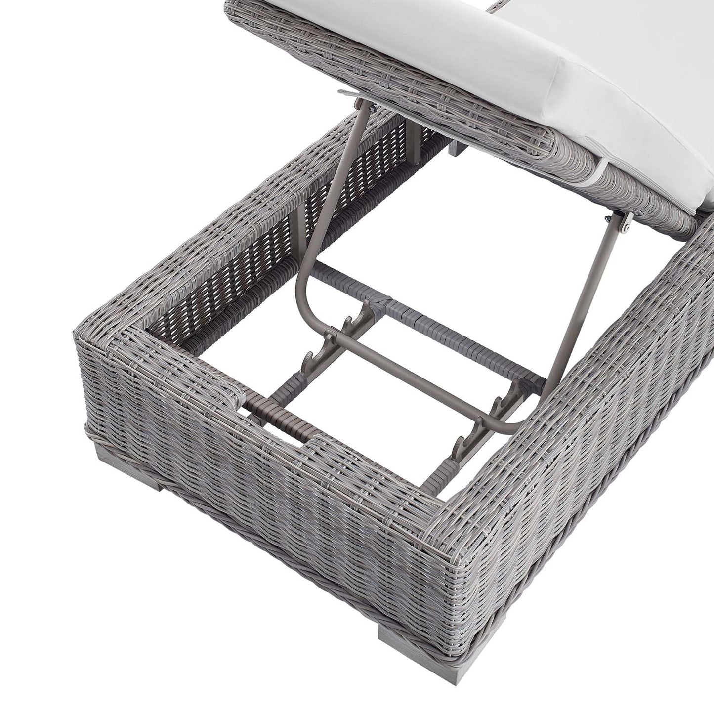 Conway Outdoor Patio Wicker Rattan Chaise Lounge