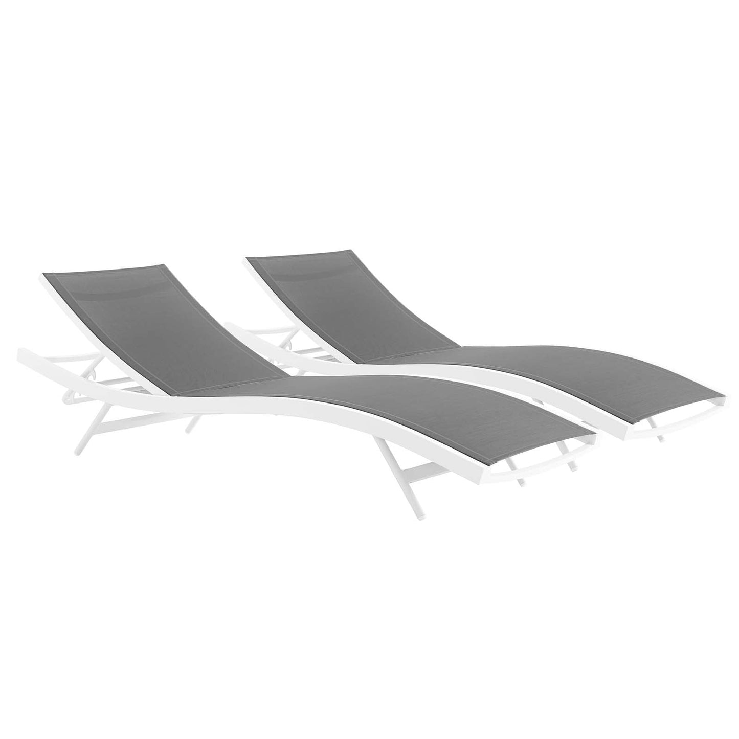 Glimpse Outdoor Patio Mesh Chaise Lounge Chair and Set Options
