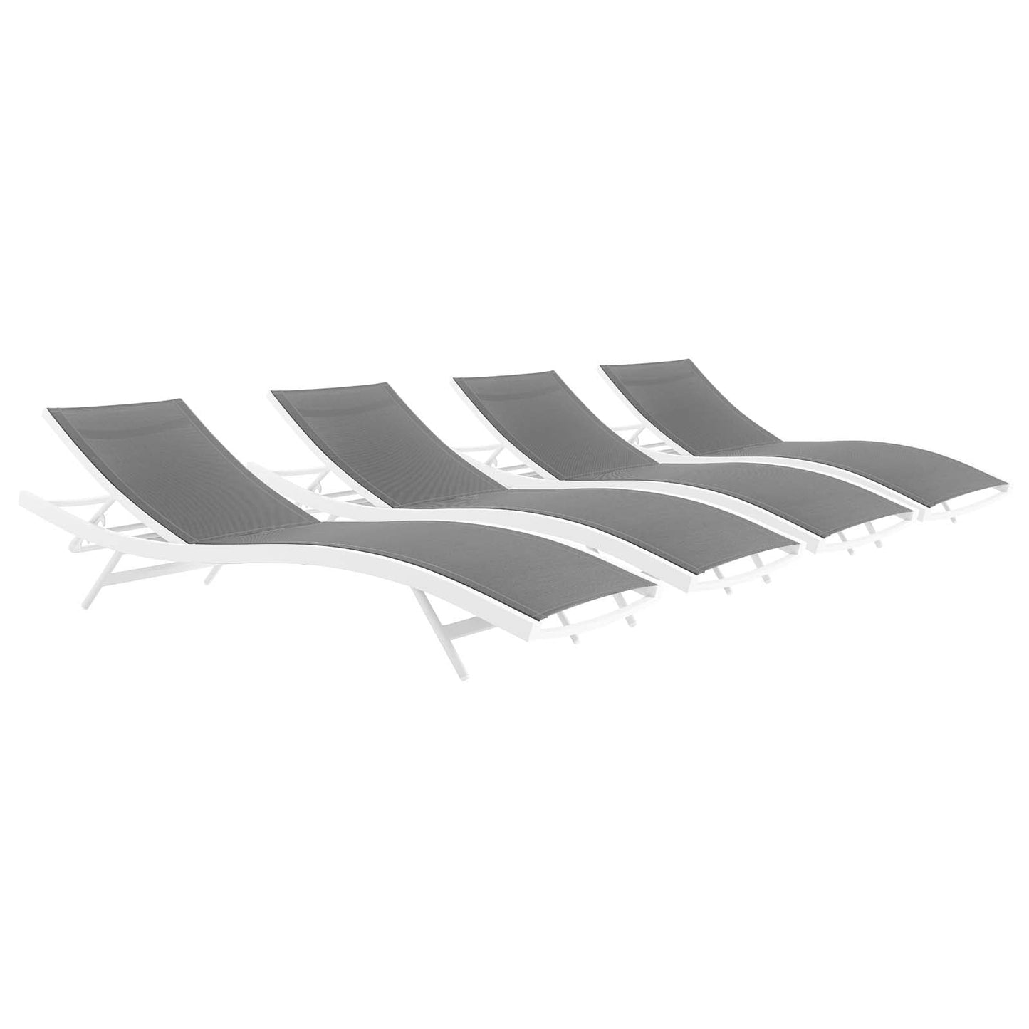 Glimpse Outdoor Patio Mesh Chaise Lounge Chair and Set Options