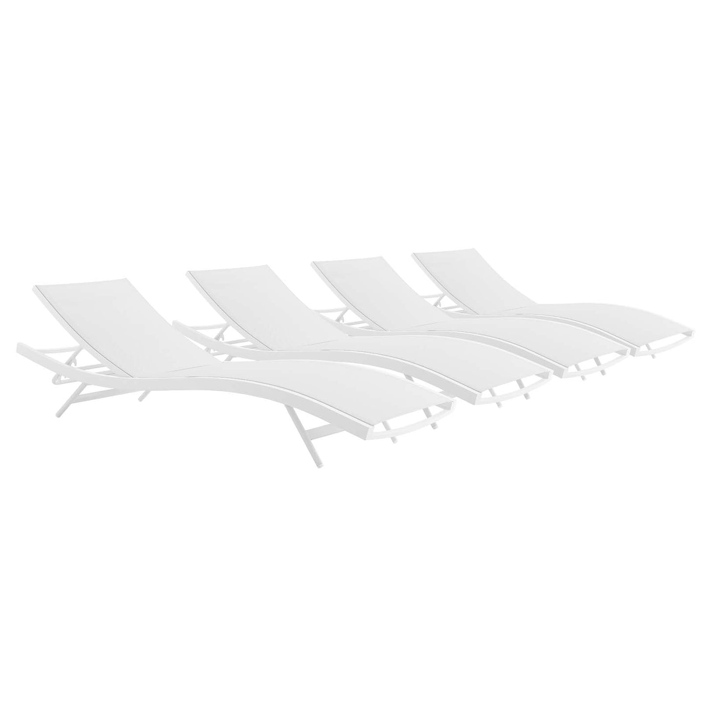 Glimpse Outdoor Patio Mesh Chaise Lounge Chair and Set Options