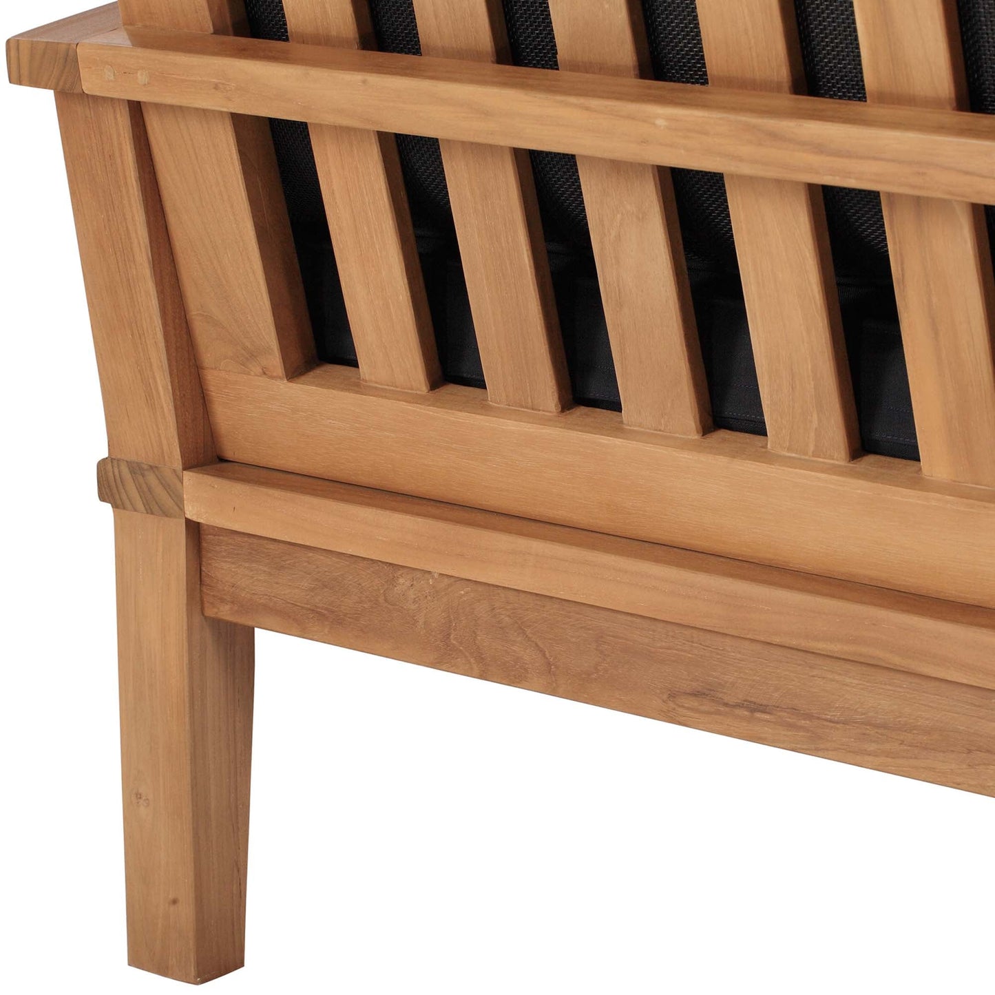 Marina Outdoor Patio Teak Sofa by Modway EEI-4176-NAT-NAV